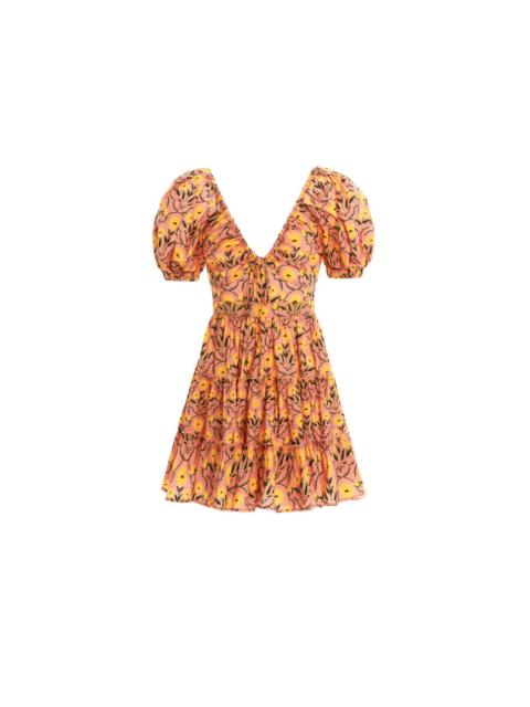 Agua by Agua Bendita Manzanilla Mimosa Pink Mini Dress