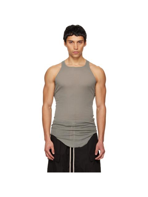 Rick Owens Gray Temple Basic Rib Tank Top
