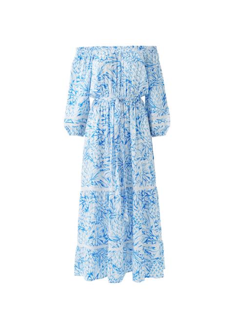 MELISSA ODABASH CLOVER PINEAPPLES DRESS