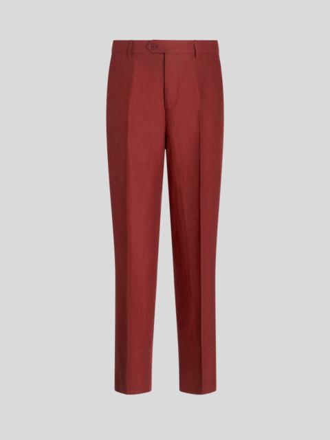 Etro LINEN AND COTTON TROUSERS