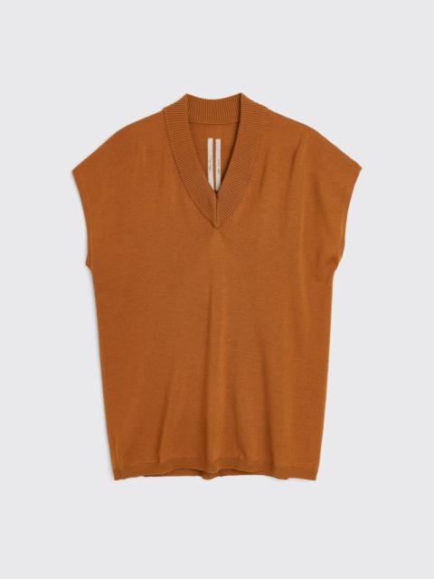 Rick Owens RICK OWENS SHORT SLEEVE V-NECK CLAY