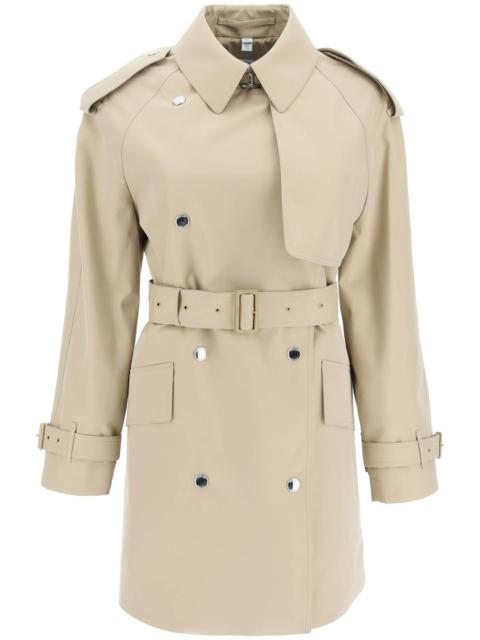 Burberry Burberry 'James' Gabardine Midi Trench Coat