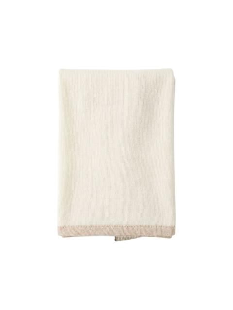 FEDELI two-tone knitted scarf