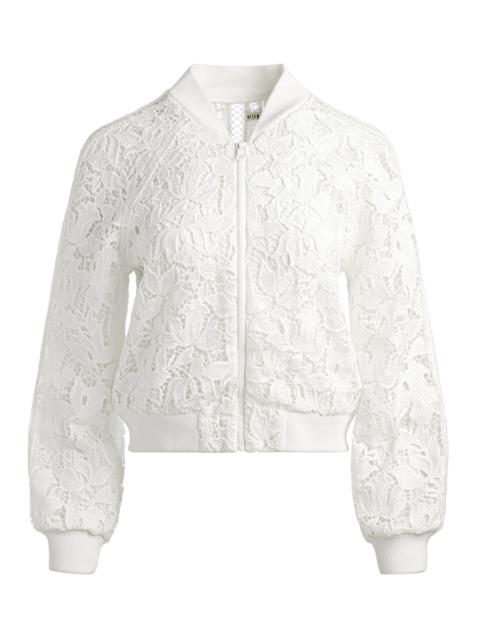 Alice + Olivia RUSSIE LACE BOMBER JACKET