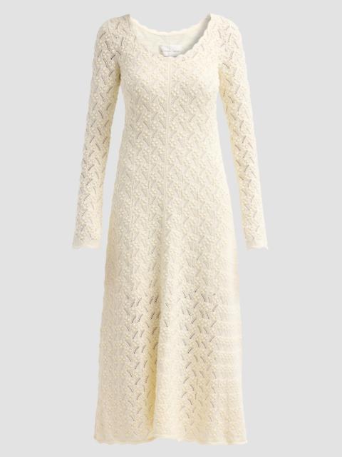 Cara Cara Women's Avril Pointelle Midi Dress - Ivory