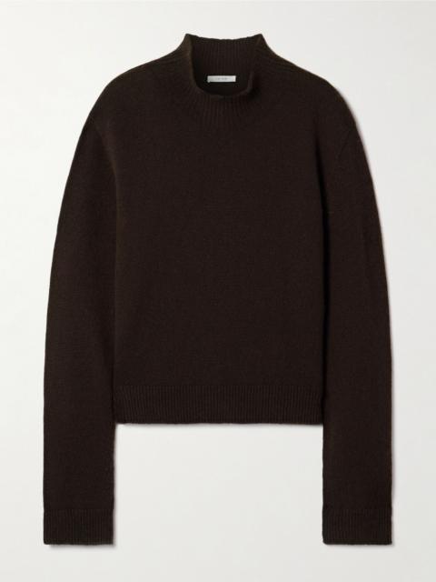 The Row Hensi cashmere turtleneck sweater Dark brown