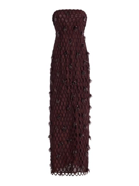 Iridessa Bustier Gown burgundy