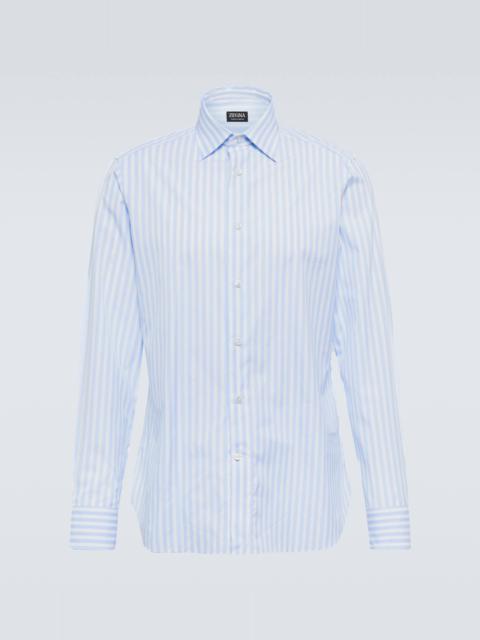 ZEGNA Striped cotton shirt
