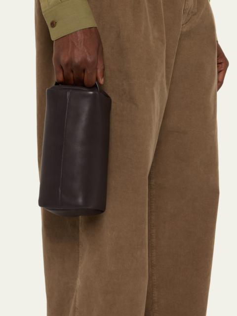 The Row Men's Clovis Leather Toiletry Pouch