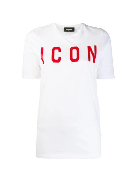 DSQUARED2 Icon Logo Cotton T-Shirt "White" S75GD0040-S22427-989