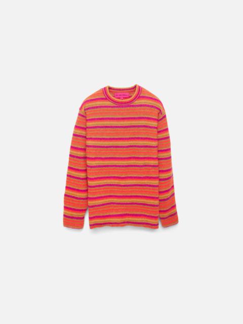 The Elder Statesman PLANAR STRIPE CREW