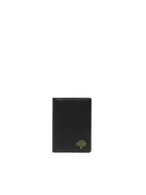Mulberry two-tone grained wallet