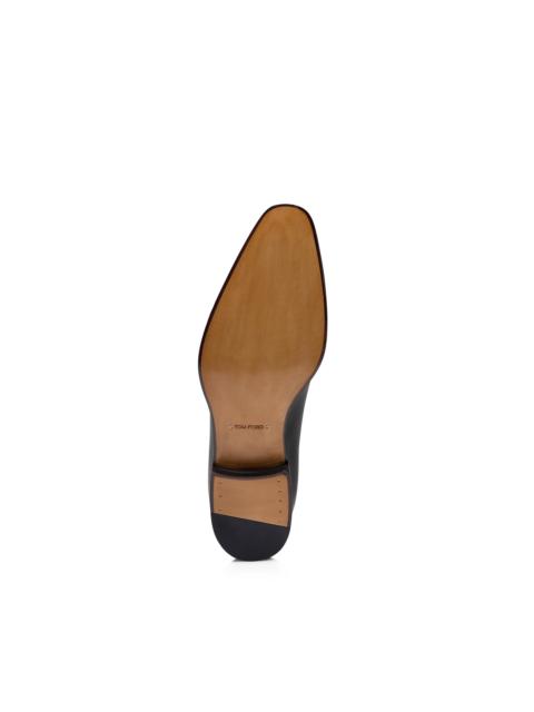 TOM FORD BURNISHED LEATHER WHOLECUT LACE UP