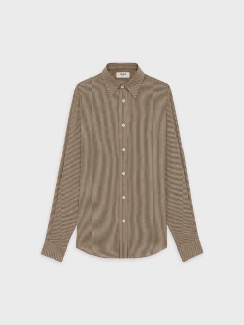 CELINE CLASSIC SHIRT IN STRIPED SILK