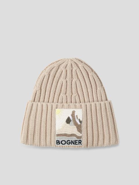 BOGNER Bony Knitted hat in Beige