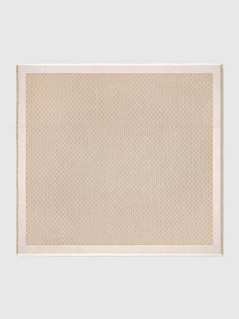GUCCI GG silk wool shawl