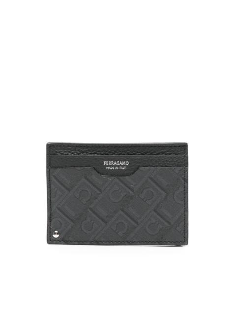 FERRAGAMO Gancini-print cardholder