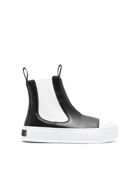 Moschino slip-on two-tone boots