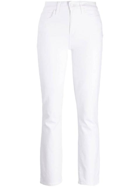 PAIGE slim-cut high-waist jeans