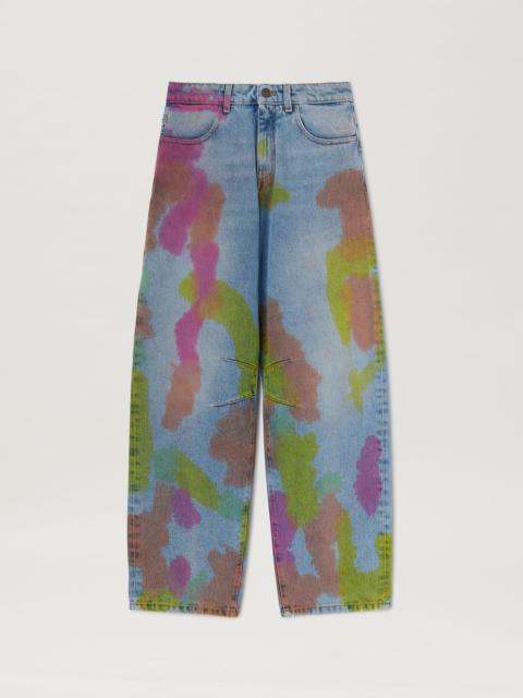 Palm Angels Tie Dye Carrot Denim Pants