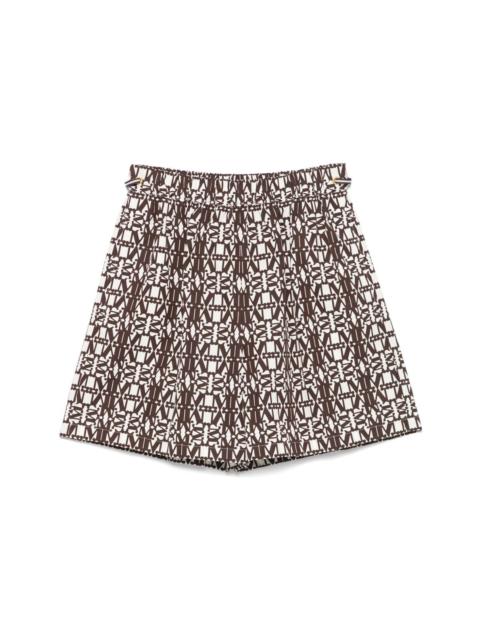 Max Mara Printed cotton shorts