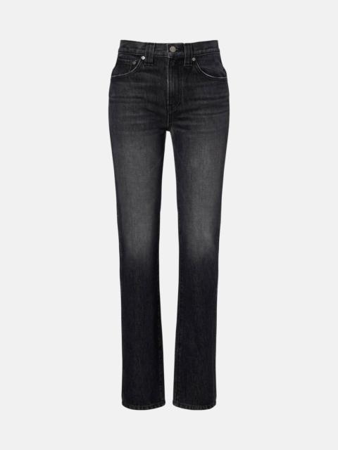 KHAITE Farley mid-rise slim jeans