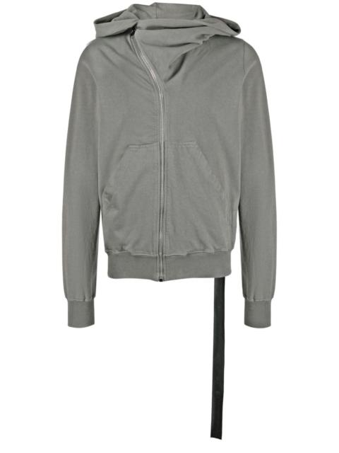 Rick Owens DRKSHDW ribbed cotton hooded jacket
