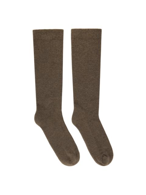 Rick Owens DRKSHDW Gray Luxor Socks