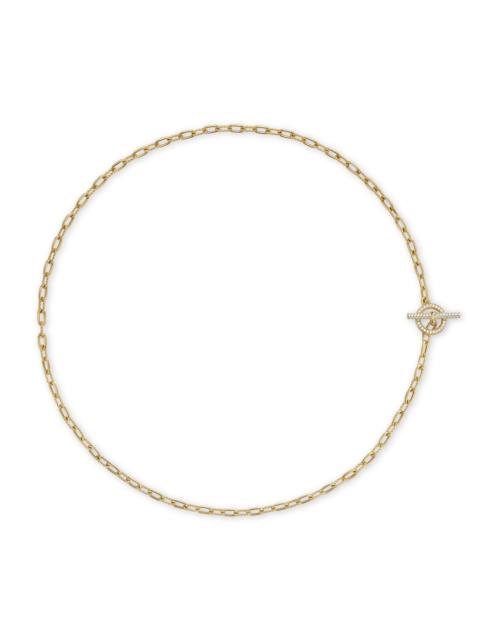 DAVID YURMAN Women's Madison Pavé Diamond Toggle Chain Necklace in 18K Yellow Gold, 3MM - Diamond