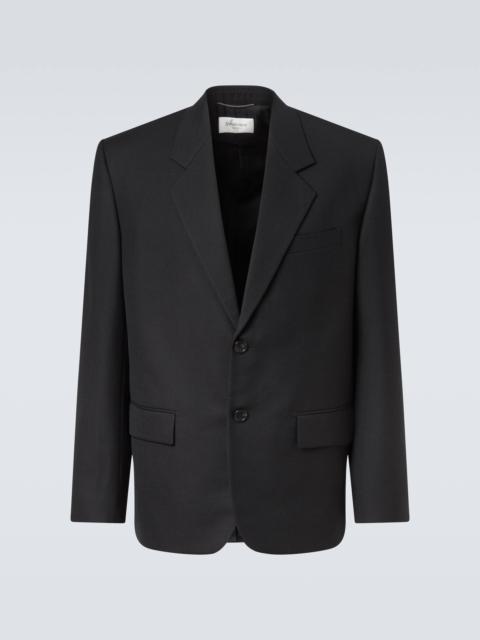 SAINT LAURENT Wool gabardine blazer