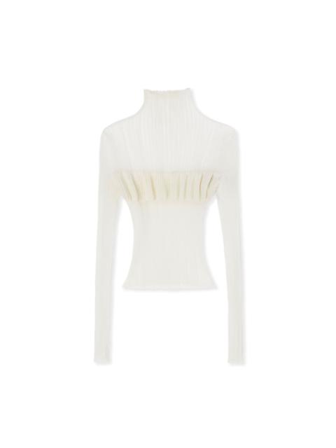 MSGM Sweater with "Ribbed Cellophane" concept