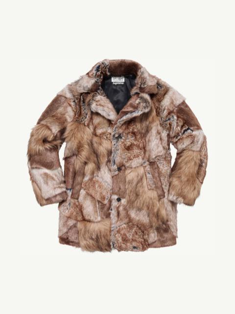 MM6 Maison Margiela Supreme®/ MM6 Patchwork Faux Fur Coat