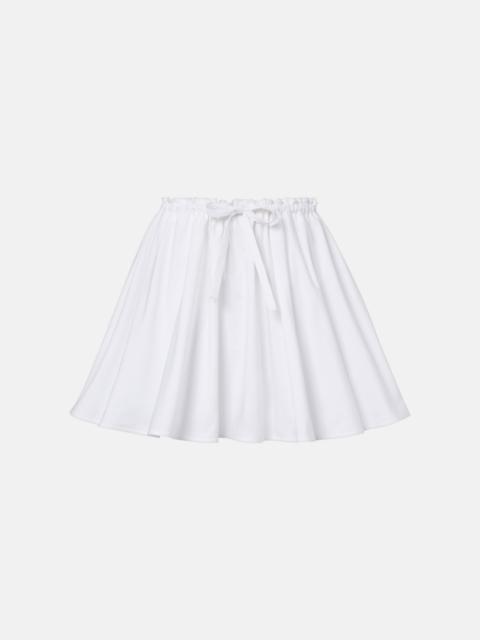 Givenchy Pleated cotton poplin miniskirt