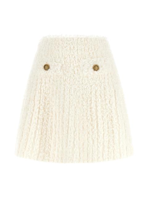 Balmain Plumetis tweed skirt