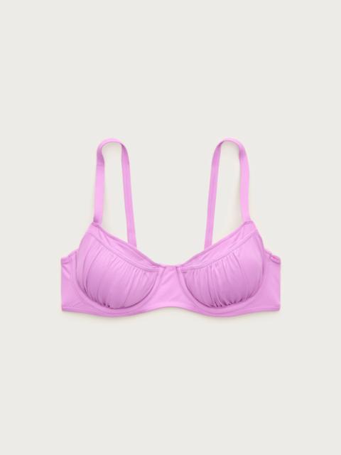 J.CREW Ruched underwire bikini top