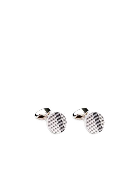 Church's Strata cufflink
Rhodium Plated Textured Silver