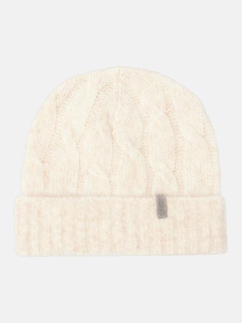 Brunello Cucinelli Cable-knit mohair beanie