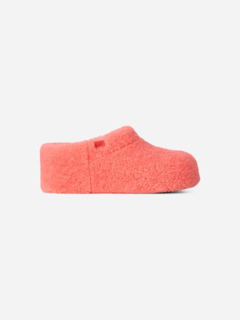 UGG ® Women's Enwrap Fluffed Clog Sheepskin in Orange Gerbera
