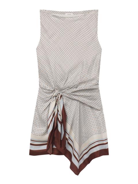 A.L.C. Dea Scarf Print Mini Dress
