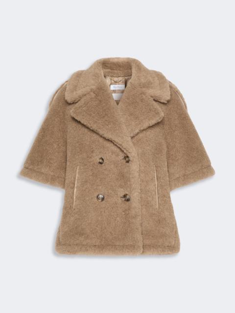 Max Mara CLORO4 Alpaca and cashmere Teddy cape - BEIGE GOLDEN