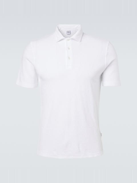 FEDELI Mondial cotton terry polo shirt