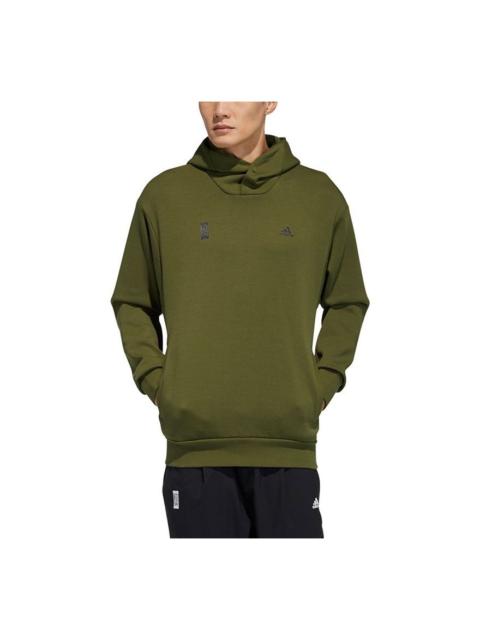 adidas Wj Swt Hood Casual Sports hooded Pullover Green GP0923