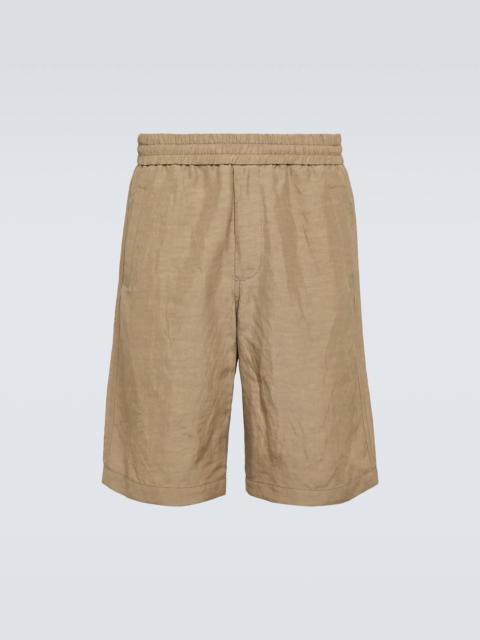 GIORGIO ARMANI High-rise Bermuda shorts