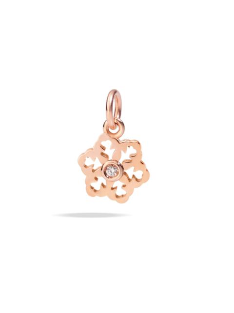 DoDo GOLD & WHITE DIAMOND SNOWFLAKE CHARM