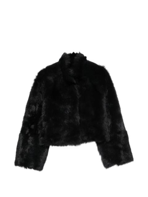 NOUR HAMMOUR Cameron funnel-neck lamb-shearling jacket