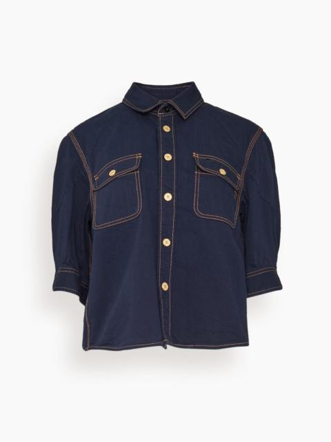 sacai Denim Shirt in Navy