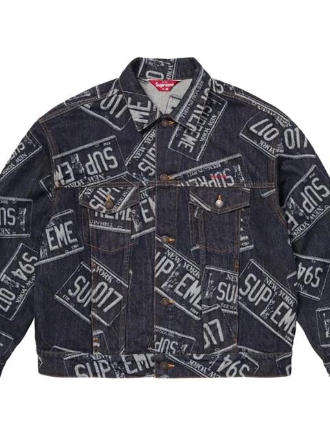 Supreme Denim Trucker Jacket "SS26 - License Plate" SU27279