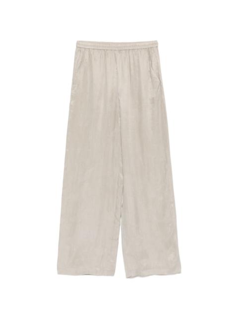 EMPORIO ARMANI elasticated-waist wide-leg trousers