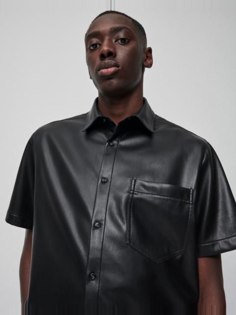 Nanushka ADAM - Vegan leather shirt - Black