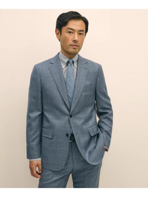 Brooks Brothers Slim Fit Wool Overcheck 1818 Suit